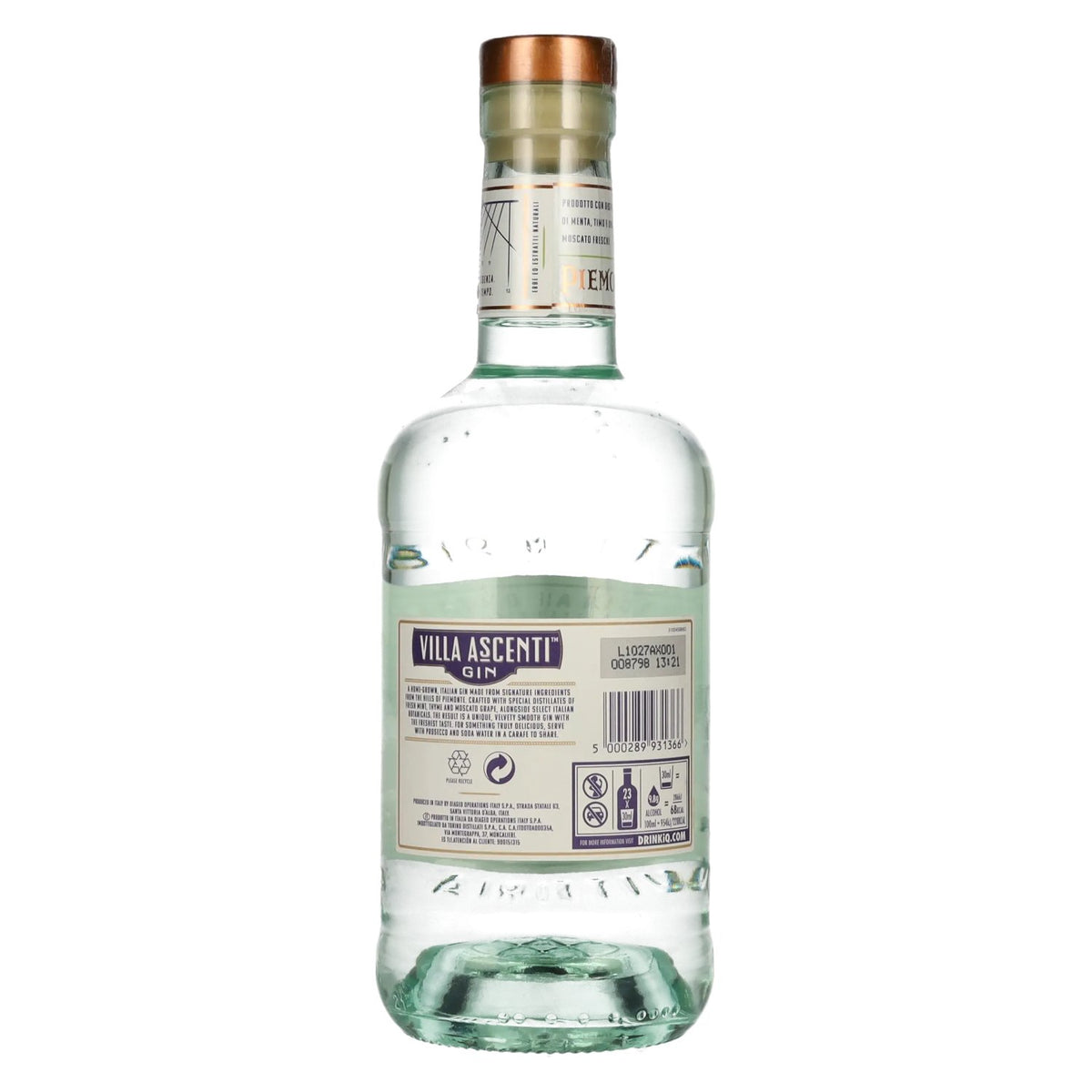 Villa Ascenti Gin 41% ABV 0.7 l