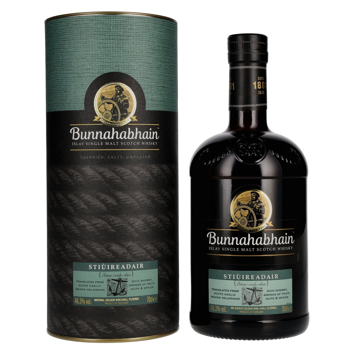 Bunnahabhain STIÙIREADAIR Islay Single Malt Scotch Whisky 46,3% Vol. 0,7l in Geschenkbox
