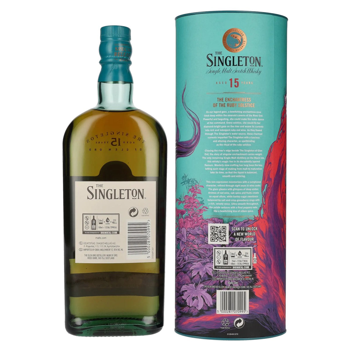 The Singleton Glen Ord 15 ans d'âge, single malt, édition spéciale Diageo 2022, 54,2 % vol., 0,7 l, dans un coffret cadeau