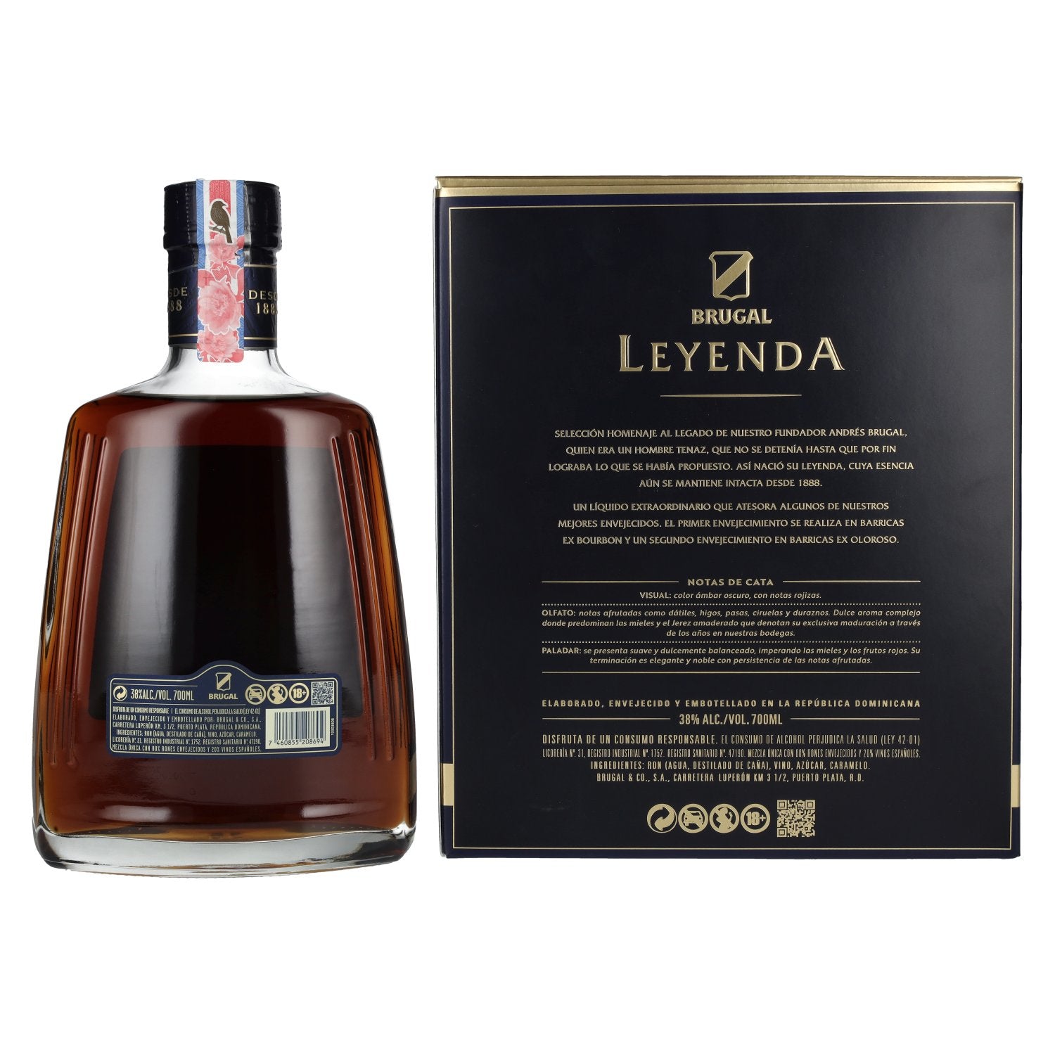 Brugal LEYENDA Selección Homenaje 38% Vol. 0,7l in Geschenkbox