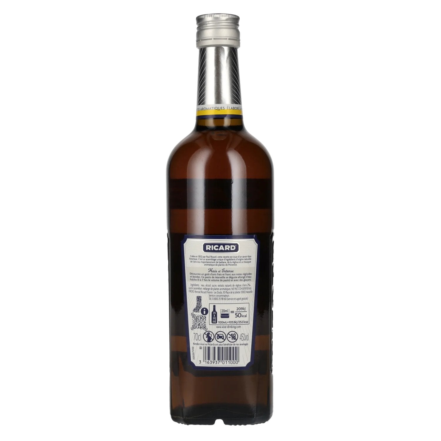 Ricard Pastis de Marseille Apéritif Anisé 45% Vol. 0,7l