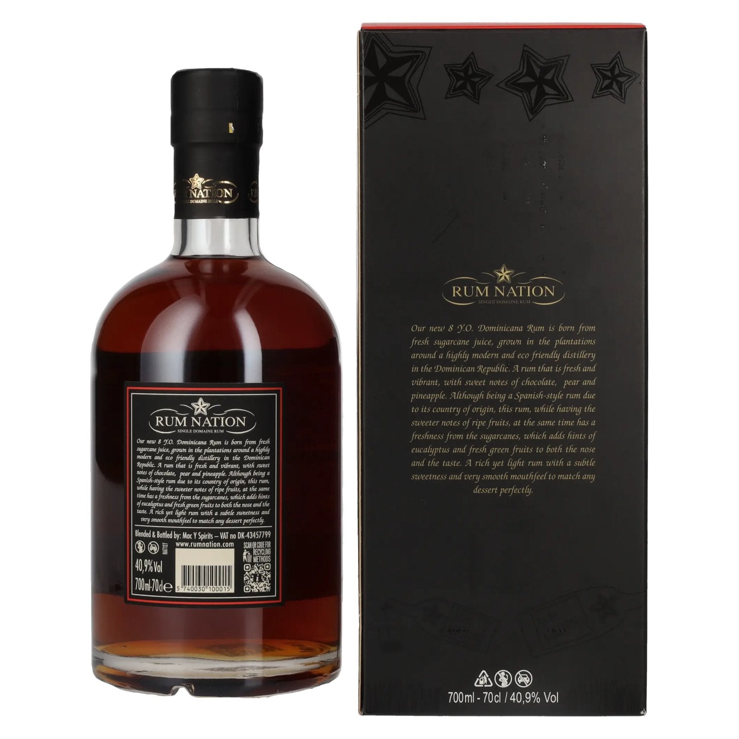 Rum Nation Dominicana 8 Years Old Limited Edition 40,9% vol. 0,7l en boîte cadeau