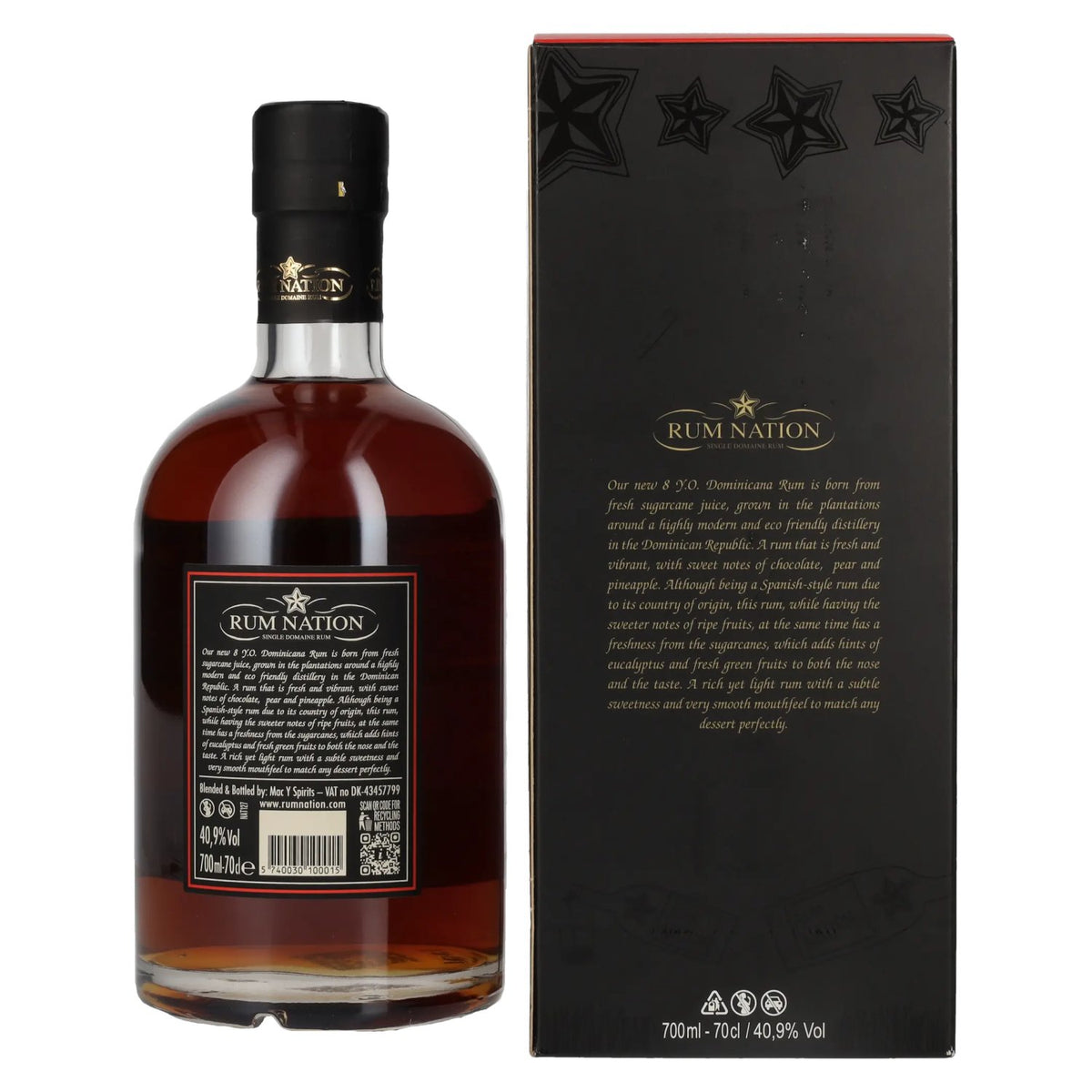 Rum Nation Dominicana 8 Years Old Limited Edition 40,9% Vol. 0,7l in Geschenkbox