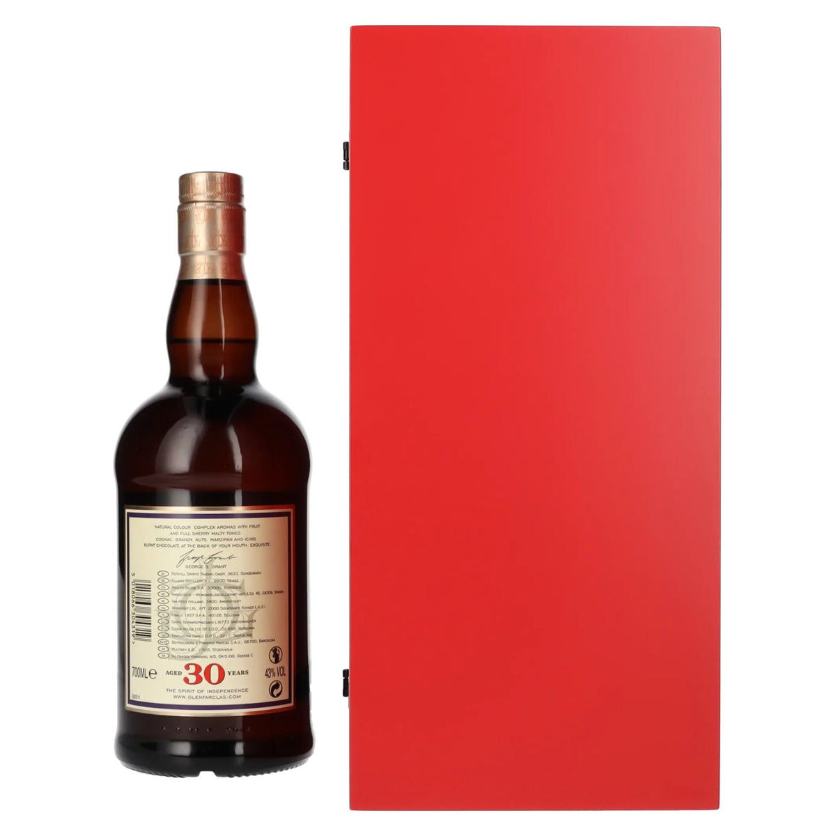 Glenfarclas 30 Years Old Highland Single Malt Scotch Whisky 43% ABV 0.7l in a gift box