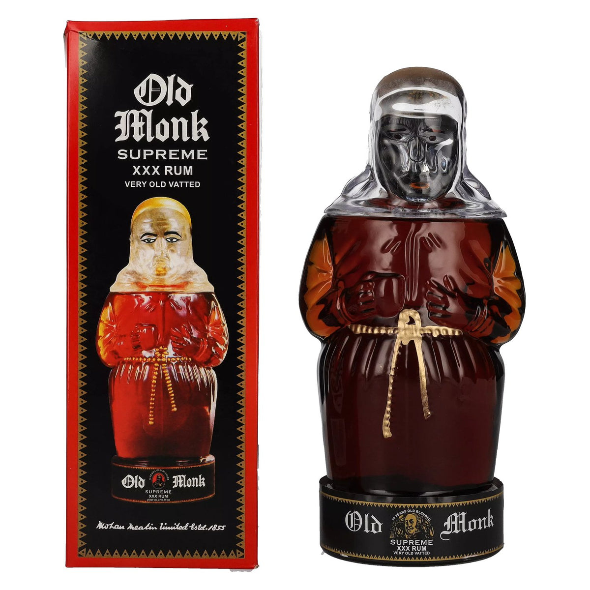 Old Monk Supreme XXX Rum 42,8% vol. 0,7 l in geschenkverpakking