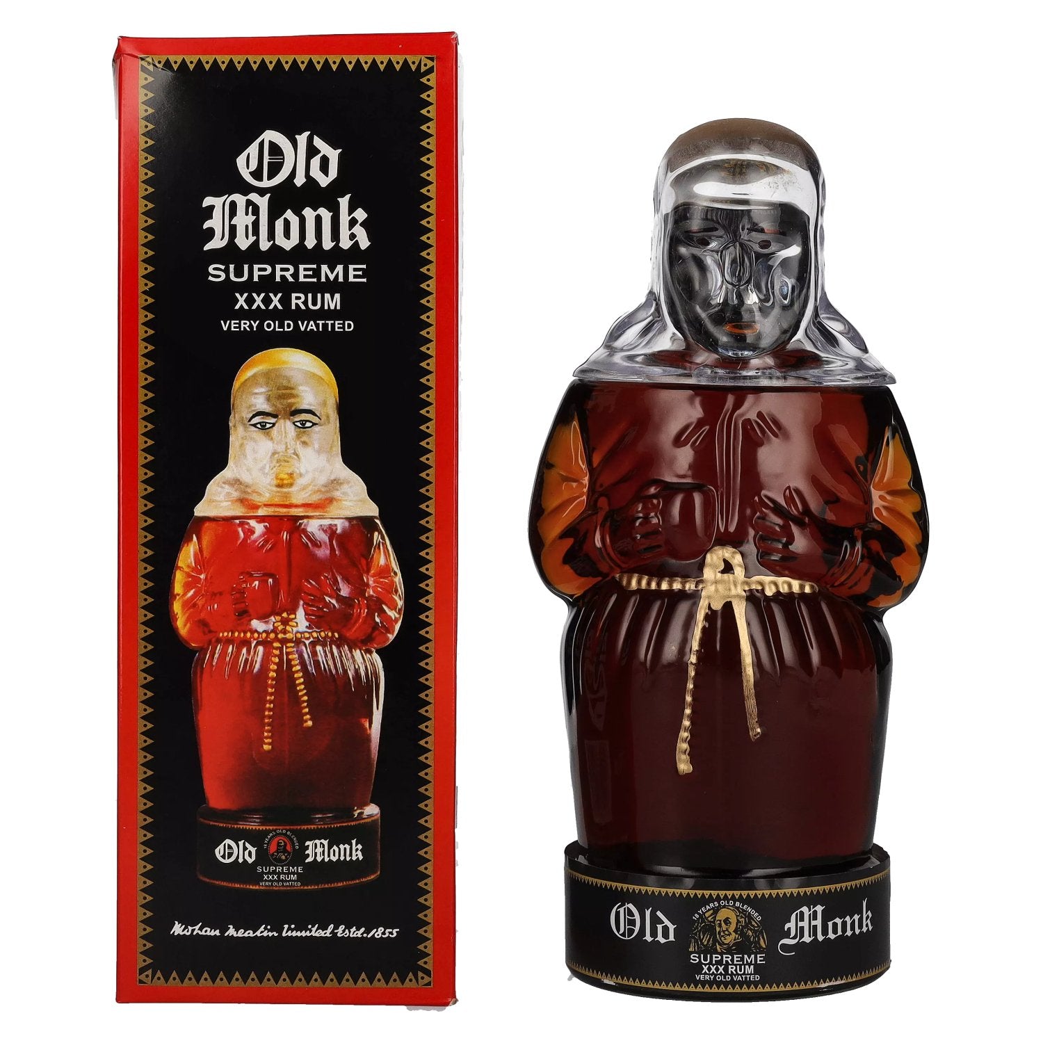 Rhum Old Monk Supreme XXX, 42,8 % vol., 0,7 l, dans un coffret cadeau
