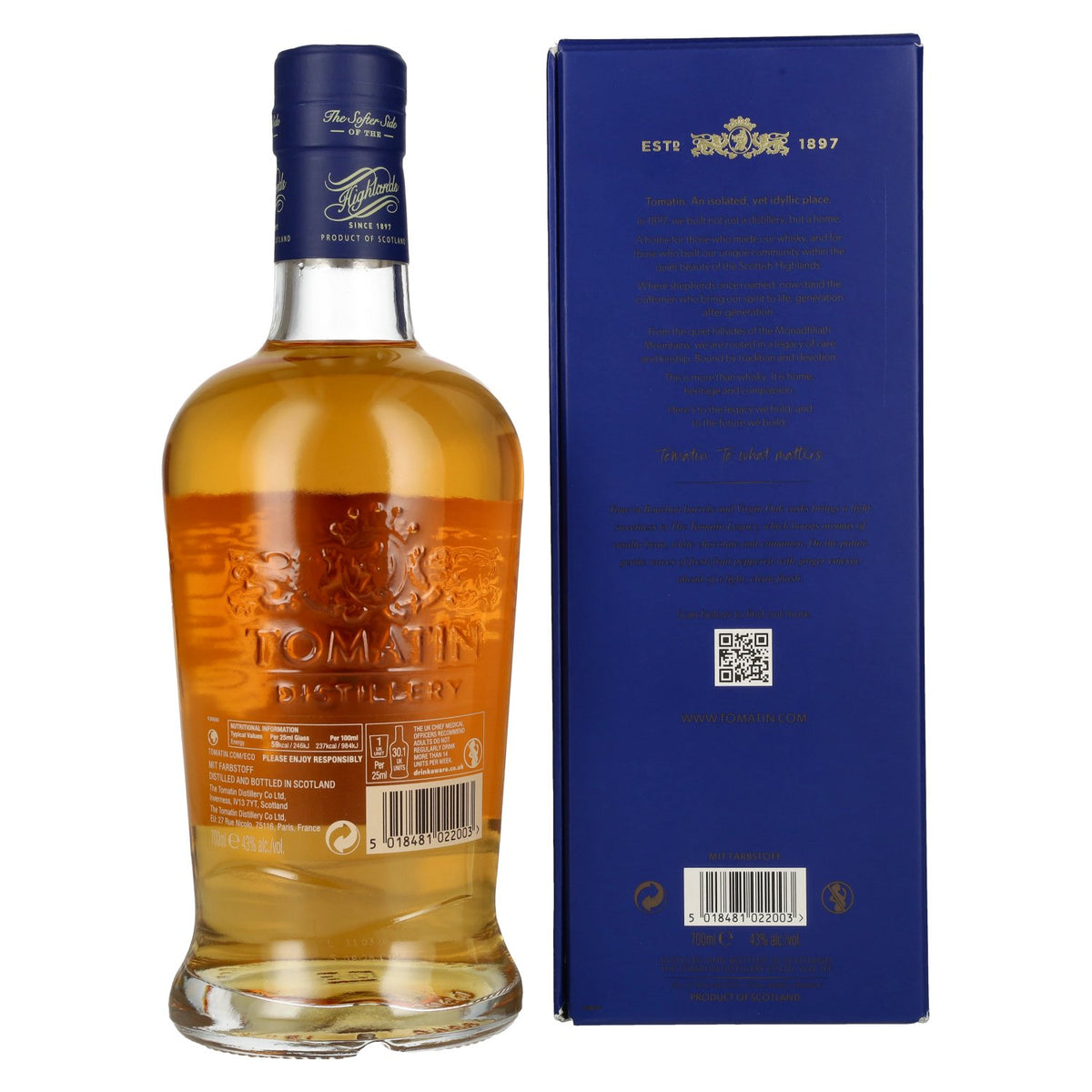 Tomatin Legacy Highland Single Malt Scotch Whisky 43% Vol. 0,7l en boîte cadeau