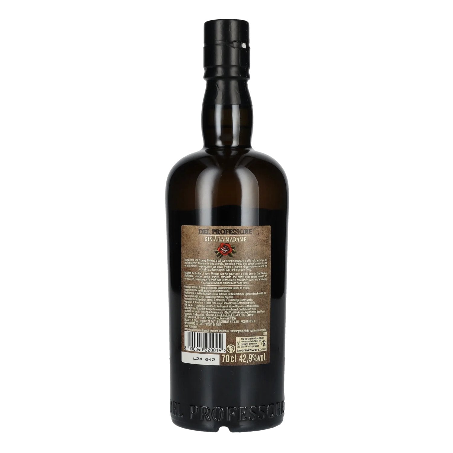 Del Professore Gin À LA MADAME Impossible à imiter 42,9% vol. 0,7l