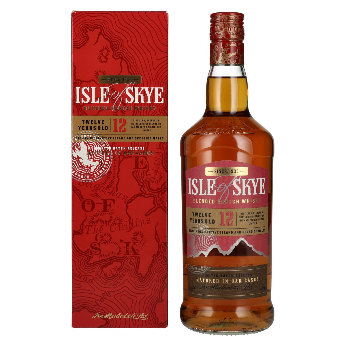 Isle of Skye 12 Years Old Blended Scotch Whisky 40% Vol. 0,7l in Geschenkbox