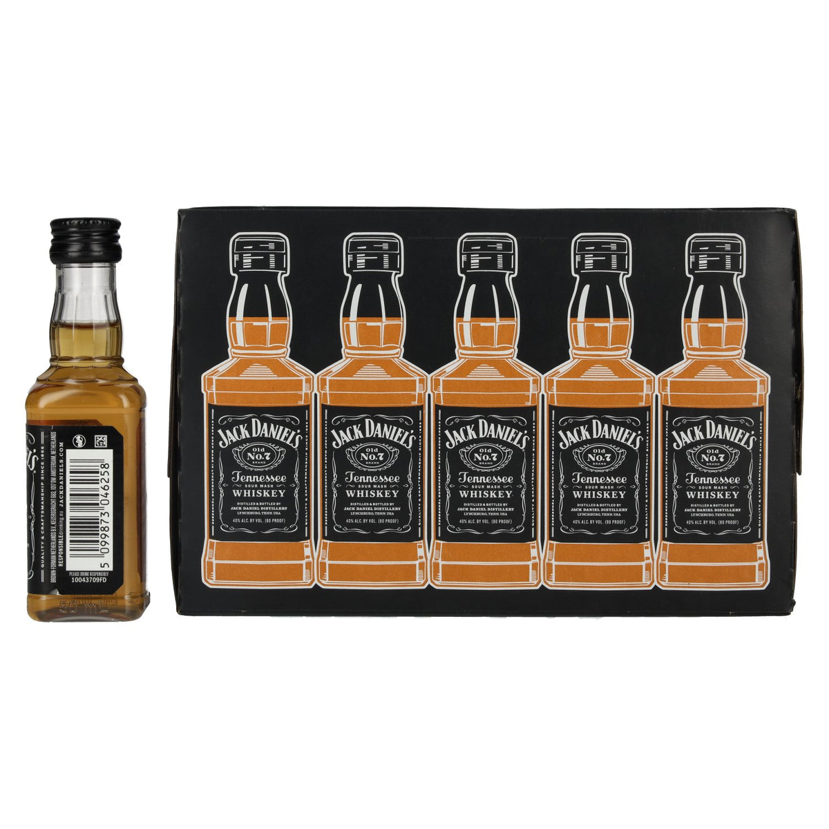 Jack Daniel's Tennessee Whiskey 40% vol. 10 x 0,05 l PET