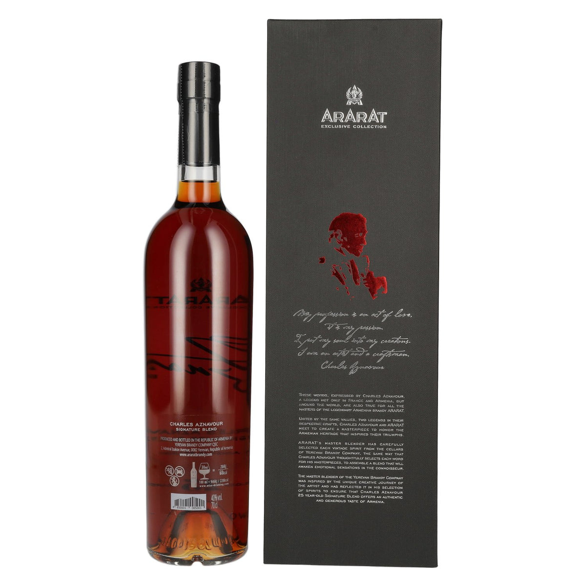 Ararat 25 Years Charles Aznavour Signature Blend 40% Vol. 0,7l in gift box