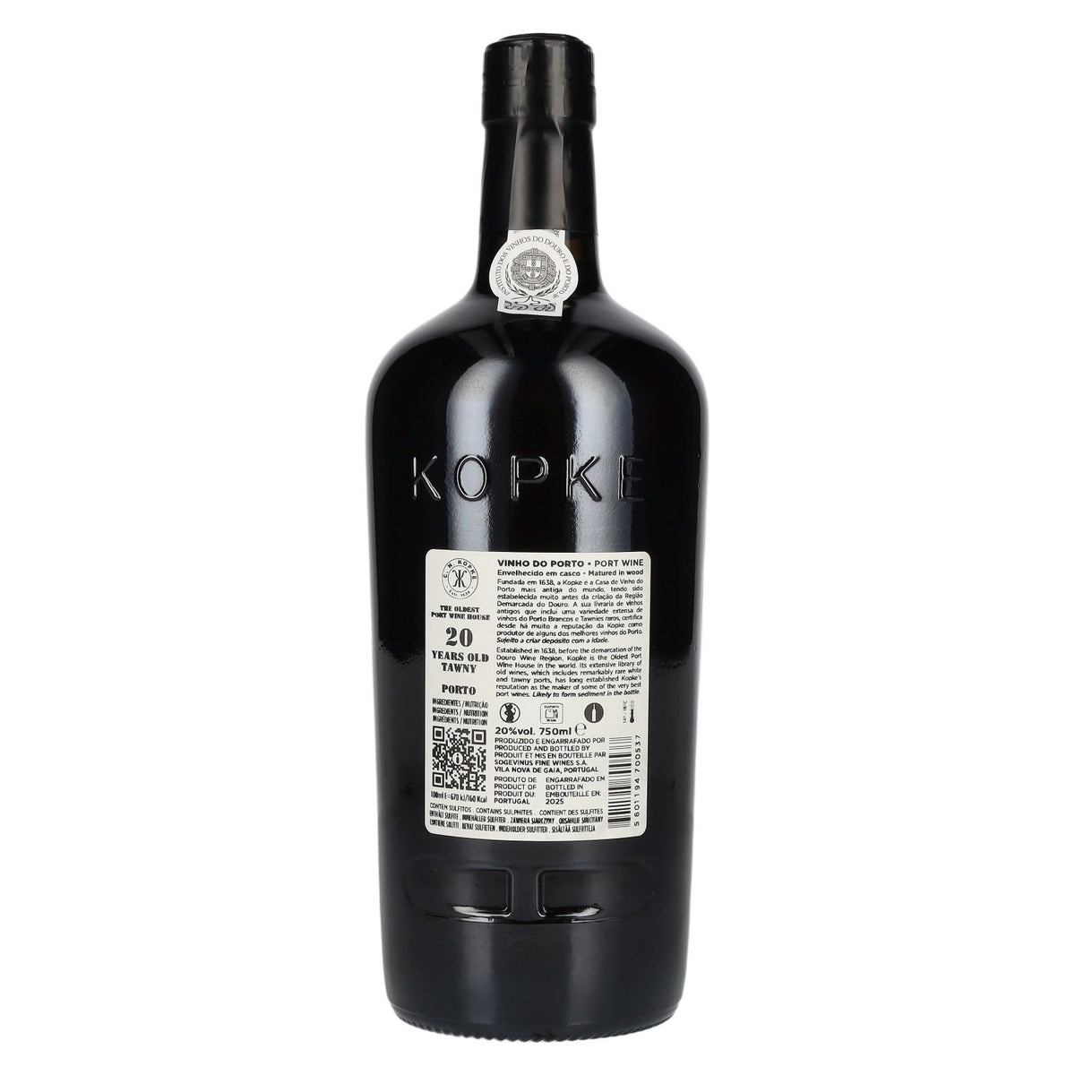 Kopke 20 ans d'âge TAWNY Porto 20 % vol. 0,75 l