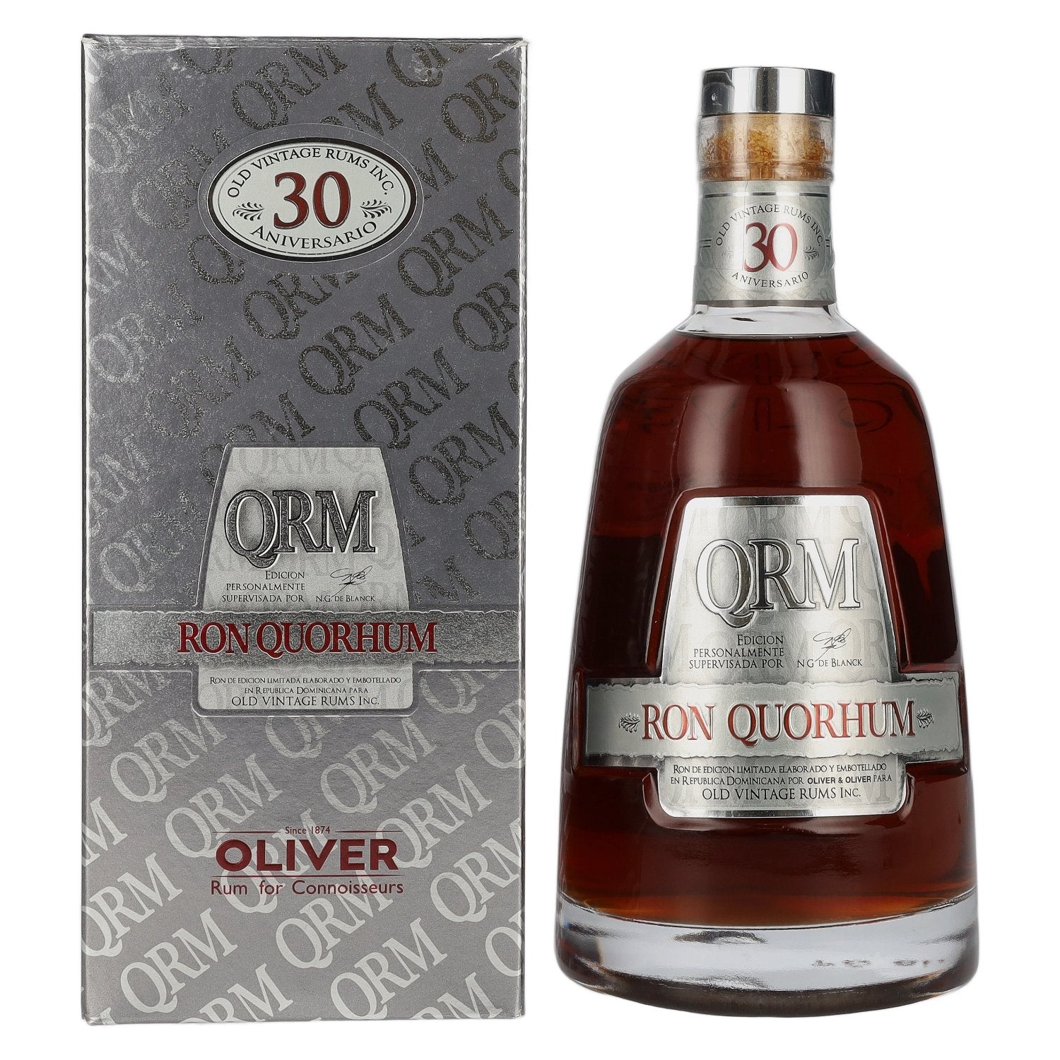 Ron Quorhum 30 Aniversario Old Vintage Rum 40% Vol. 0,7l in Geschenkbox