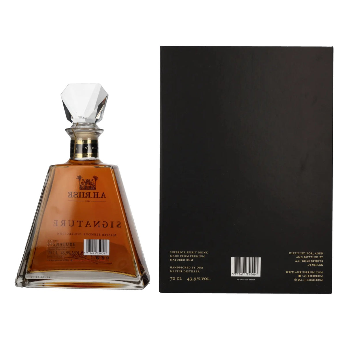 A.H. Riise SIGNATURE Master Blender Collectie 43,9% Vol. 0,7l in geschenkverpakking