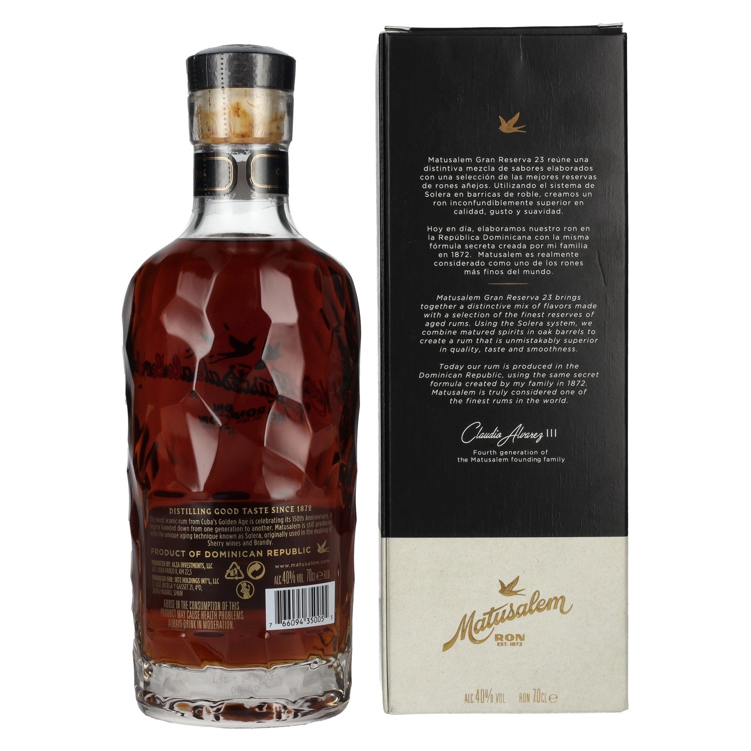 Ron Matusalem 23 Solera Gran Reserva ENIGMA Rum 40% Vol. 0,7l in geschenkverpakking