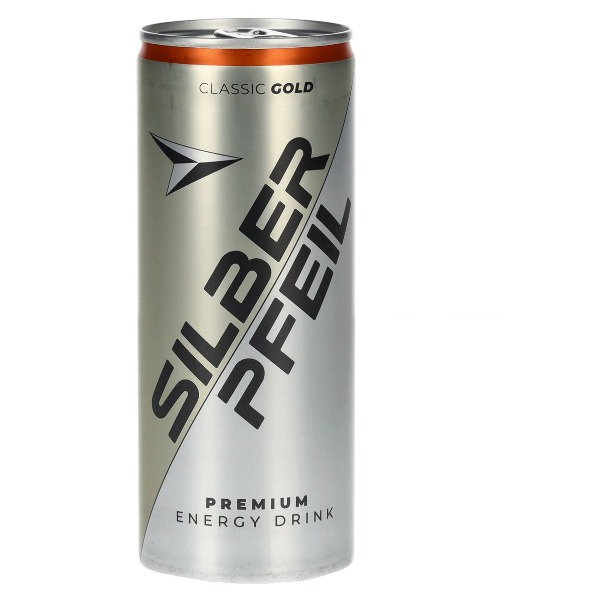 SILBERPFEIL Energy Drink CLASSIC GOLD, canette de 0,25 l, consigne
