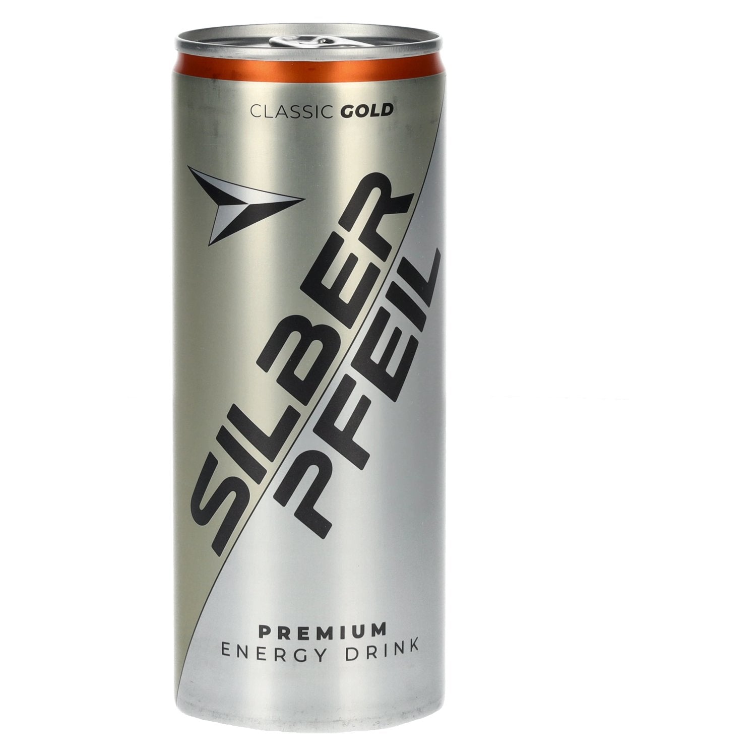 SILBERPFEIL Energy Drink CLASSIC GOLD, canette de 0,25 l, consigne
