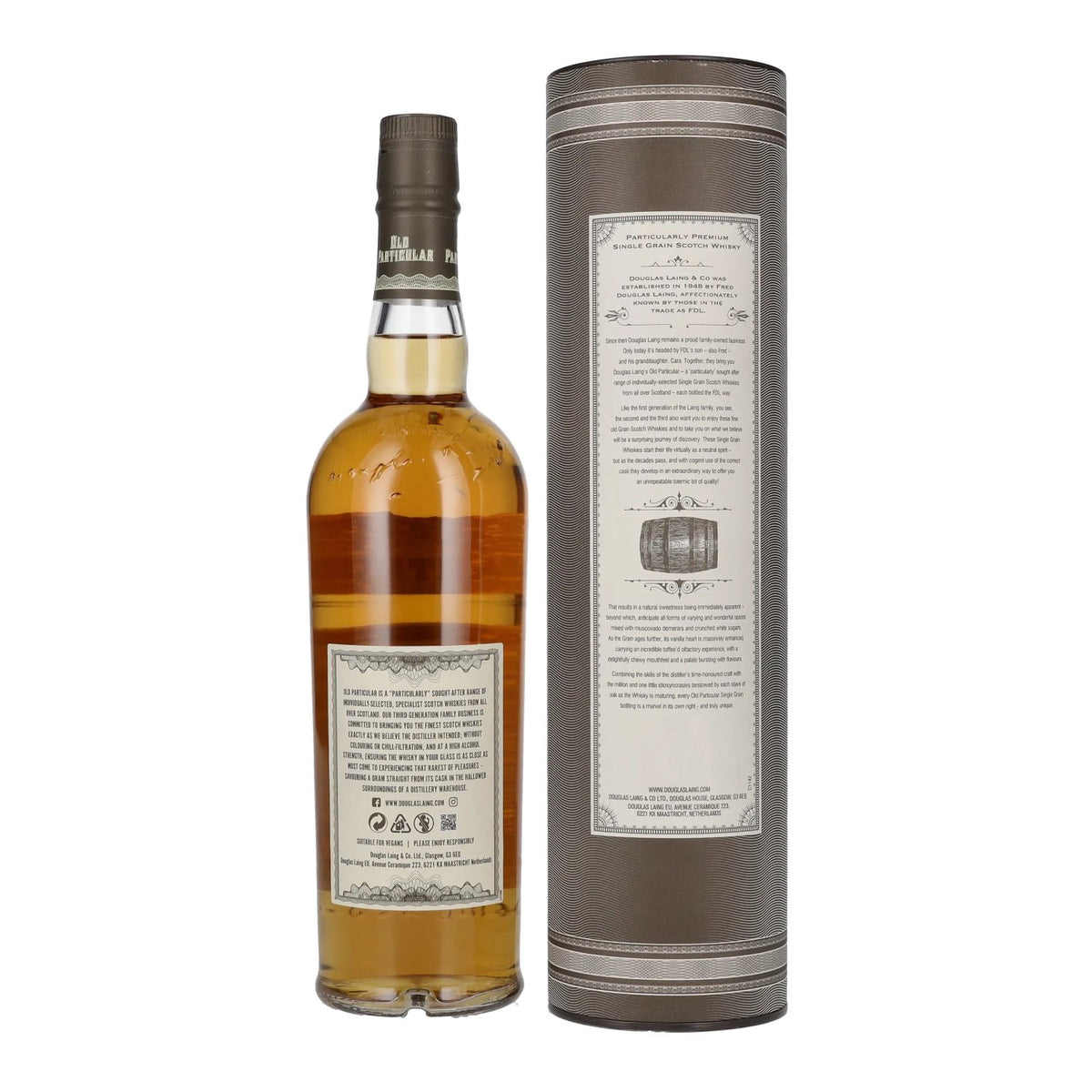Douglas Laing OLD PARTICULAR Port Dundas 16 Years Old Single Grain Cask 2004 48.4% ABV 0.7l in a gift box