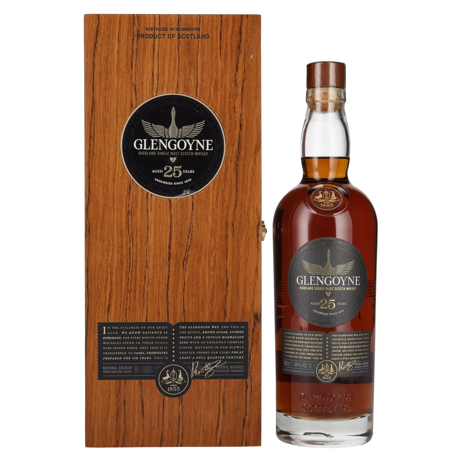 Glengoyne 25 Years Old Highland Single Malt 48% Vol. 0,7l in houten doos