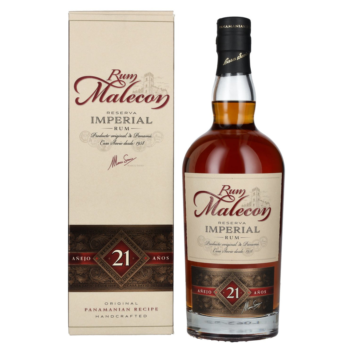 Rum Malecon Añejo 21 Años Reserva Imperial 40% Vol. 0,7l in Geschenkbox
