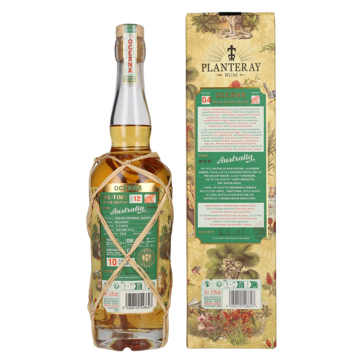 Planteray Rum AUSTRALIA ONE-TIME Oceana Collection Limited Edition 2016 52% Vol. 0,7l in Geschenkbox