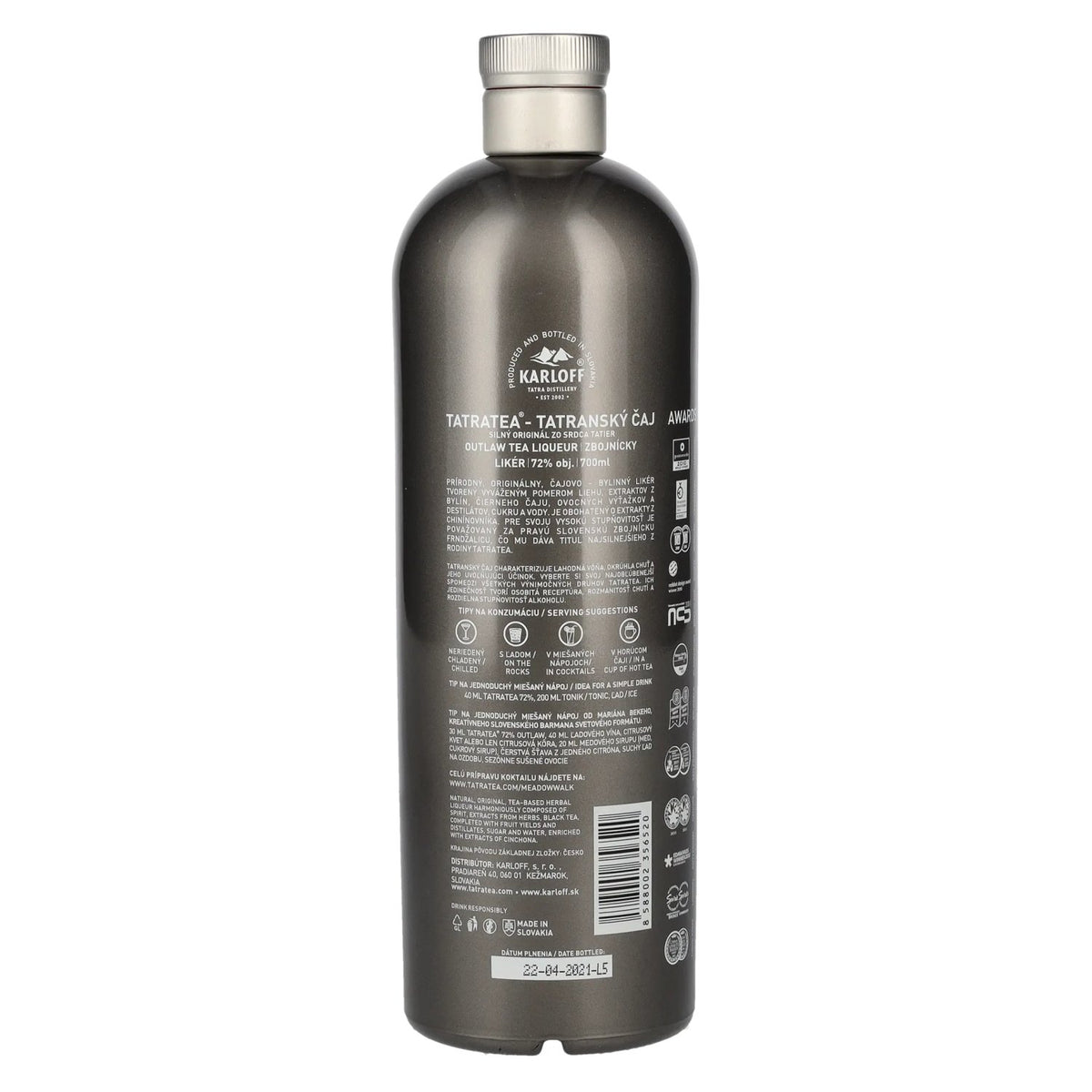 Tatratea Outlaw Tea Liqueur 72% vol. 0,7 l