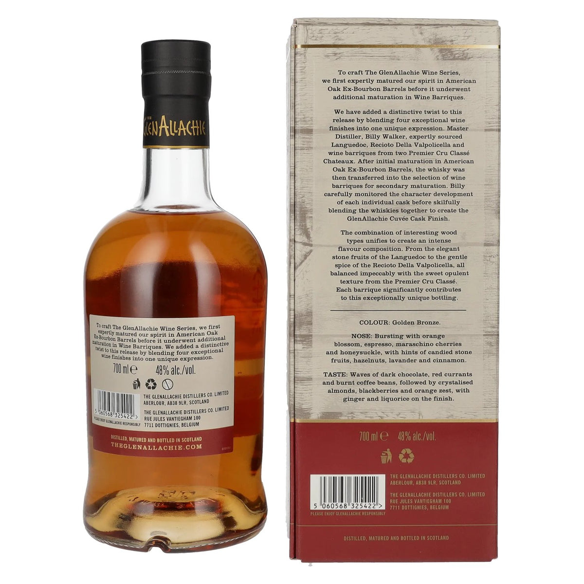 The GlenAllachie WINE SERIES Cuvée Cask Finish 2012 48% vol. 0.7 l in a gift box