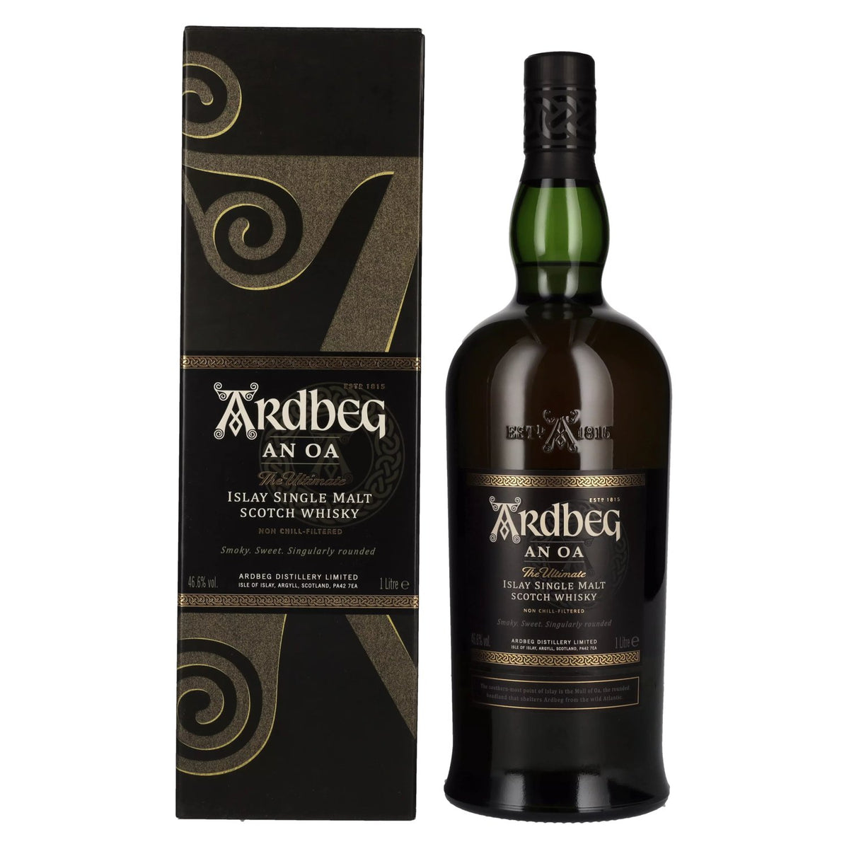 Ardbeg AN OA Islay Single Malt 46,6% Vol. 1l in gift box