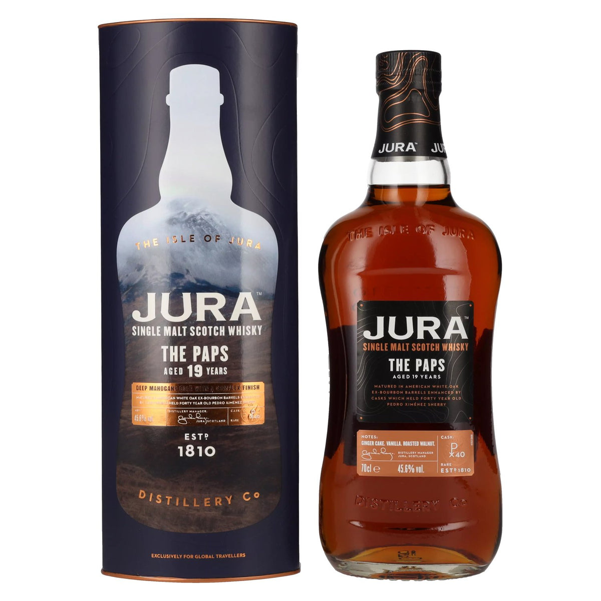 Jura THE PAPS 19 Years Old Single Malt Scotch Whisky 45.6% vol. 0.7l in a gift box
