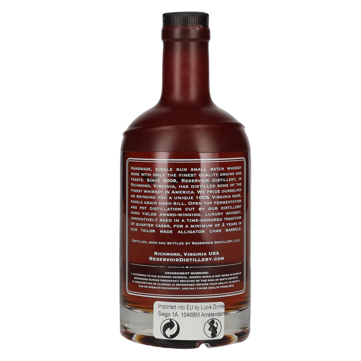 Reservoir Virginia Rye Whiskey Batch 1 Year 2024 50% Vol. 0,7l