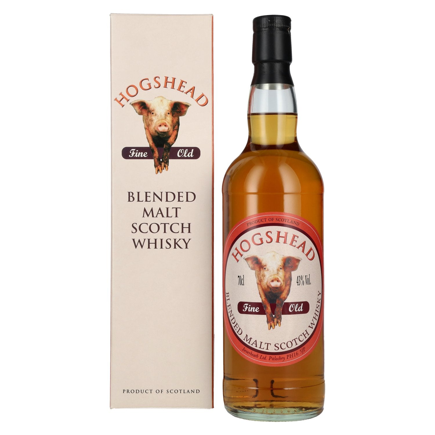 Hogshead Fine Old Blended Malt Scotch Whisky 43% Vol. 0,7l in Geschenkbox