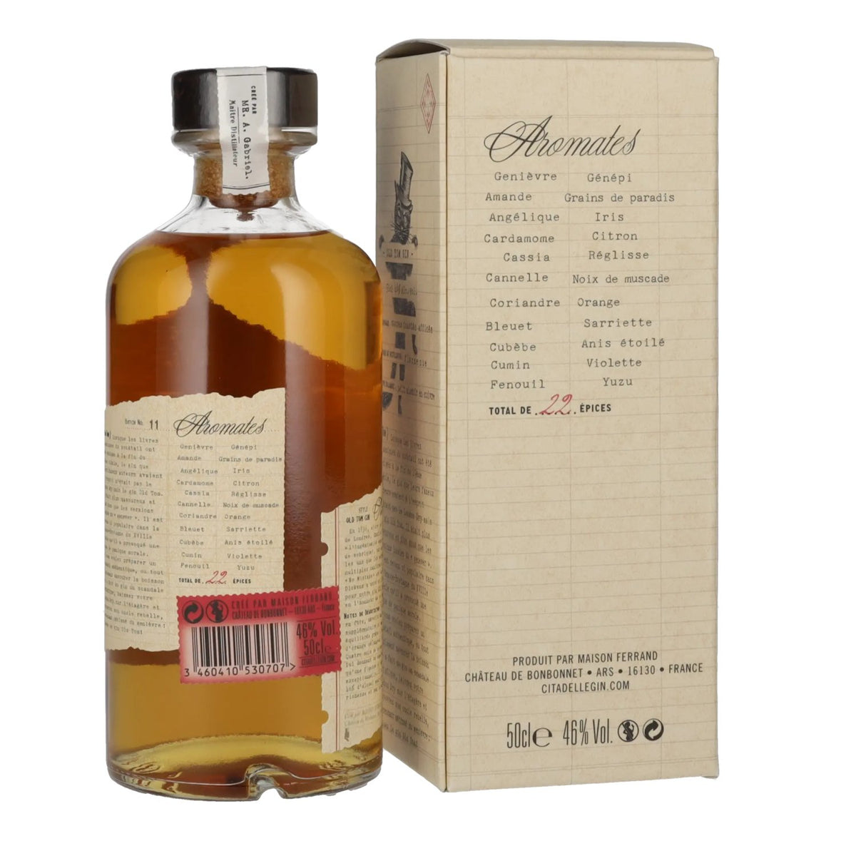 Citadelle NO MISTAKE Old Tom Gin 46% Vol. 0,5l in geschenkverpakking