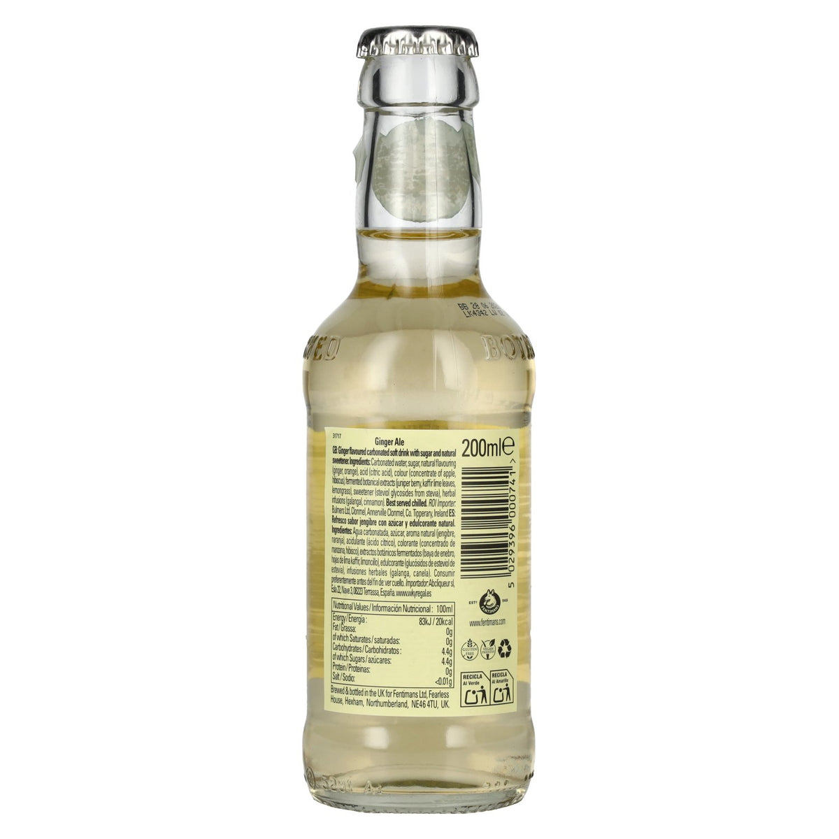 Fentimans GINGER ALE 6x4x0,2 l