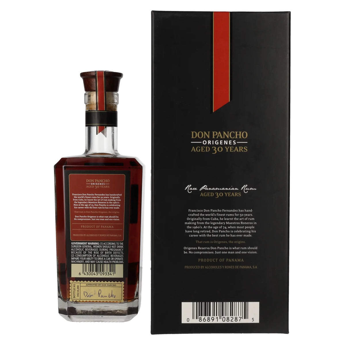 Don Pancho ORIGENES 30 Years Old Rare Panamian Rum 40% Vol. 0,7l in Geschenkbox