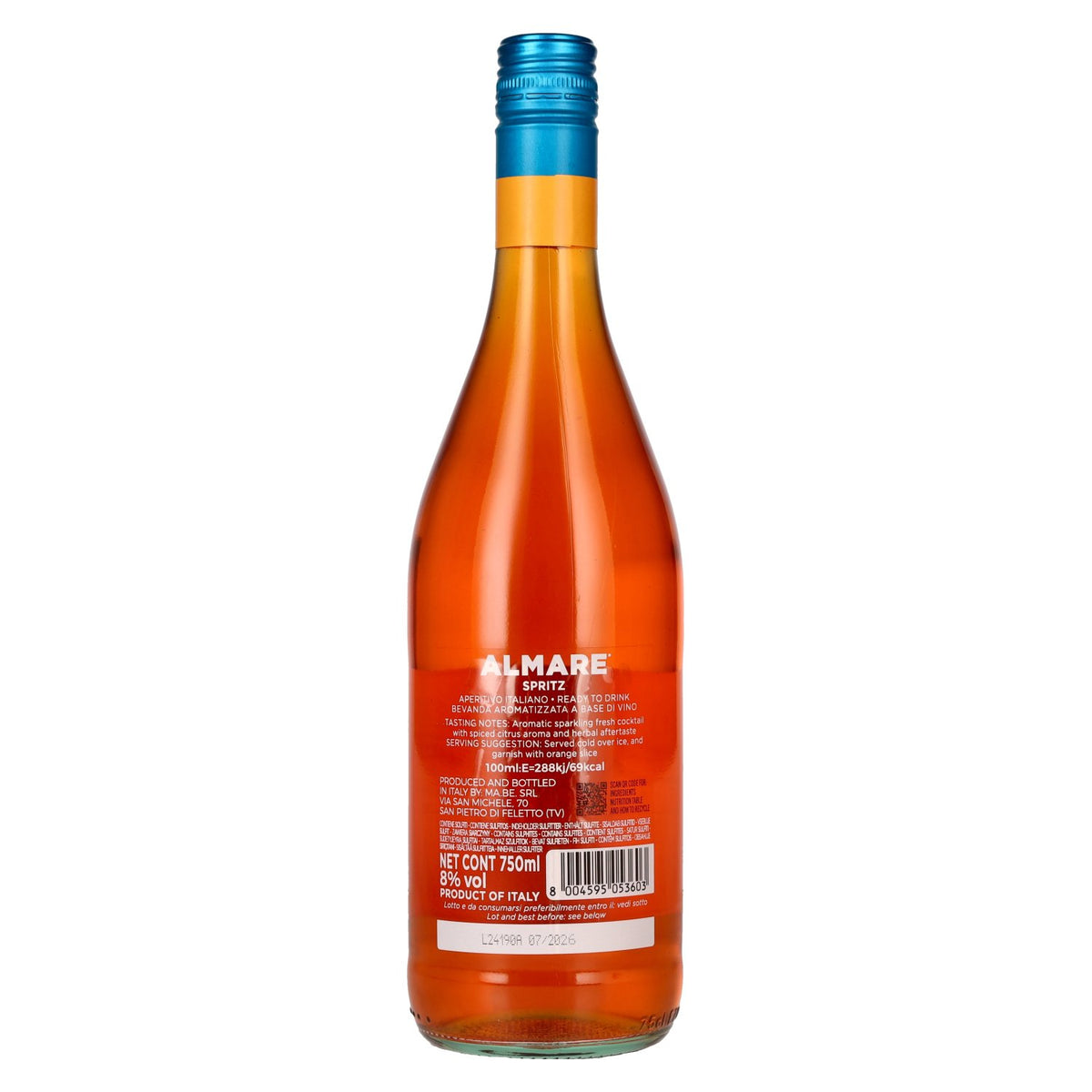 Spritz Almare Classico Aperitivo Italiano 8% Vol. 0,75l