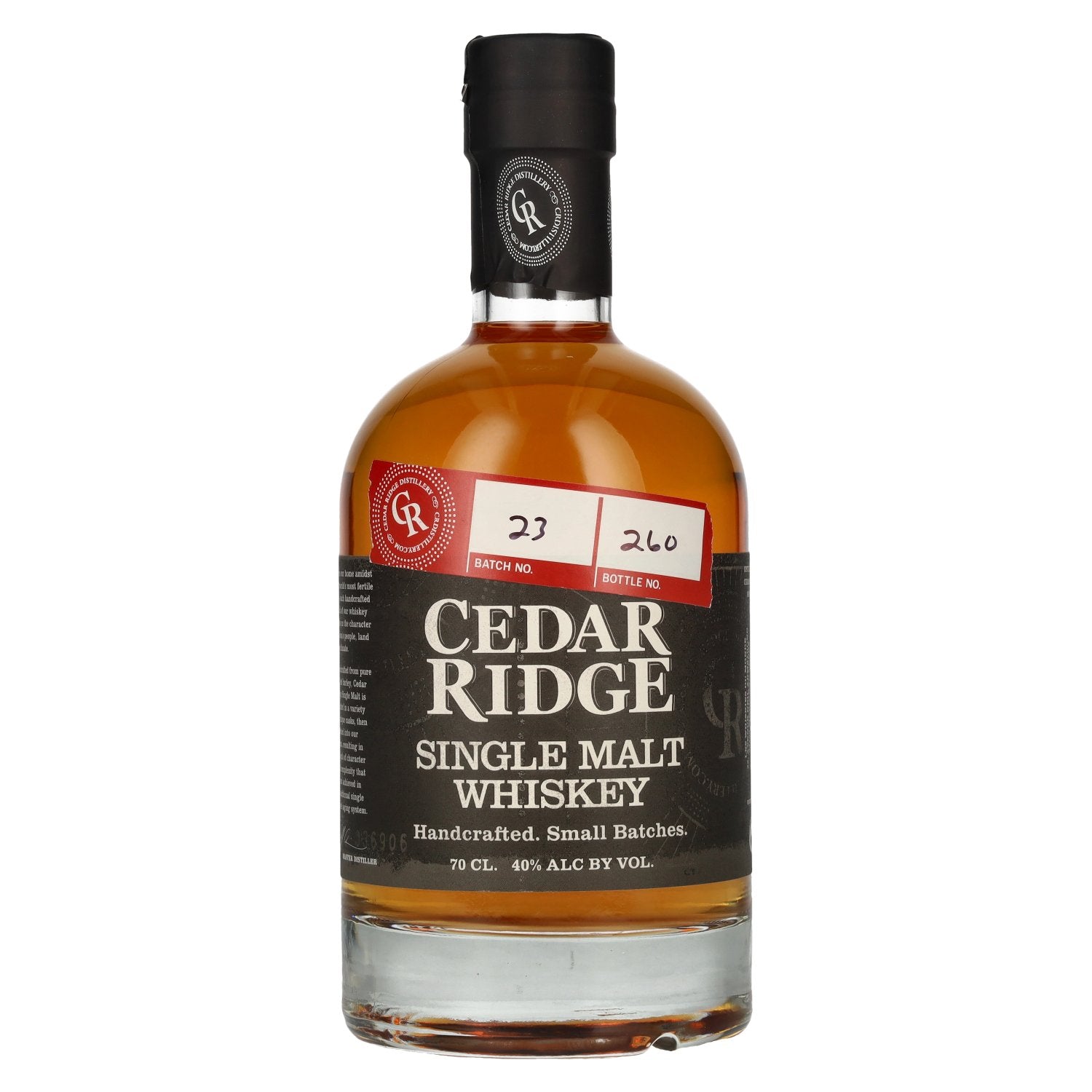 Cedar Ridge SINGLE MALT WHISKEY 40% vol. 0,7l