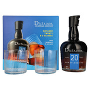 Dictador 20 Years Old ICON RESERVE Colombian Rum 40% Vol. 0,7l in gift box with 2 glasses