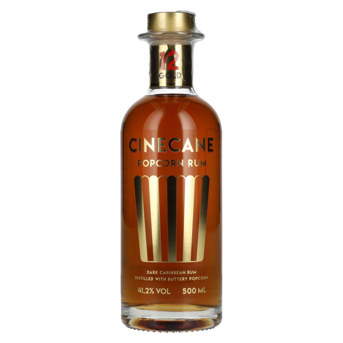 Cinecane 12 Gold POPCORN Rum 41,2% vol. 0,5l