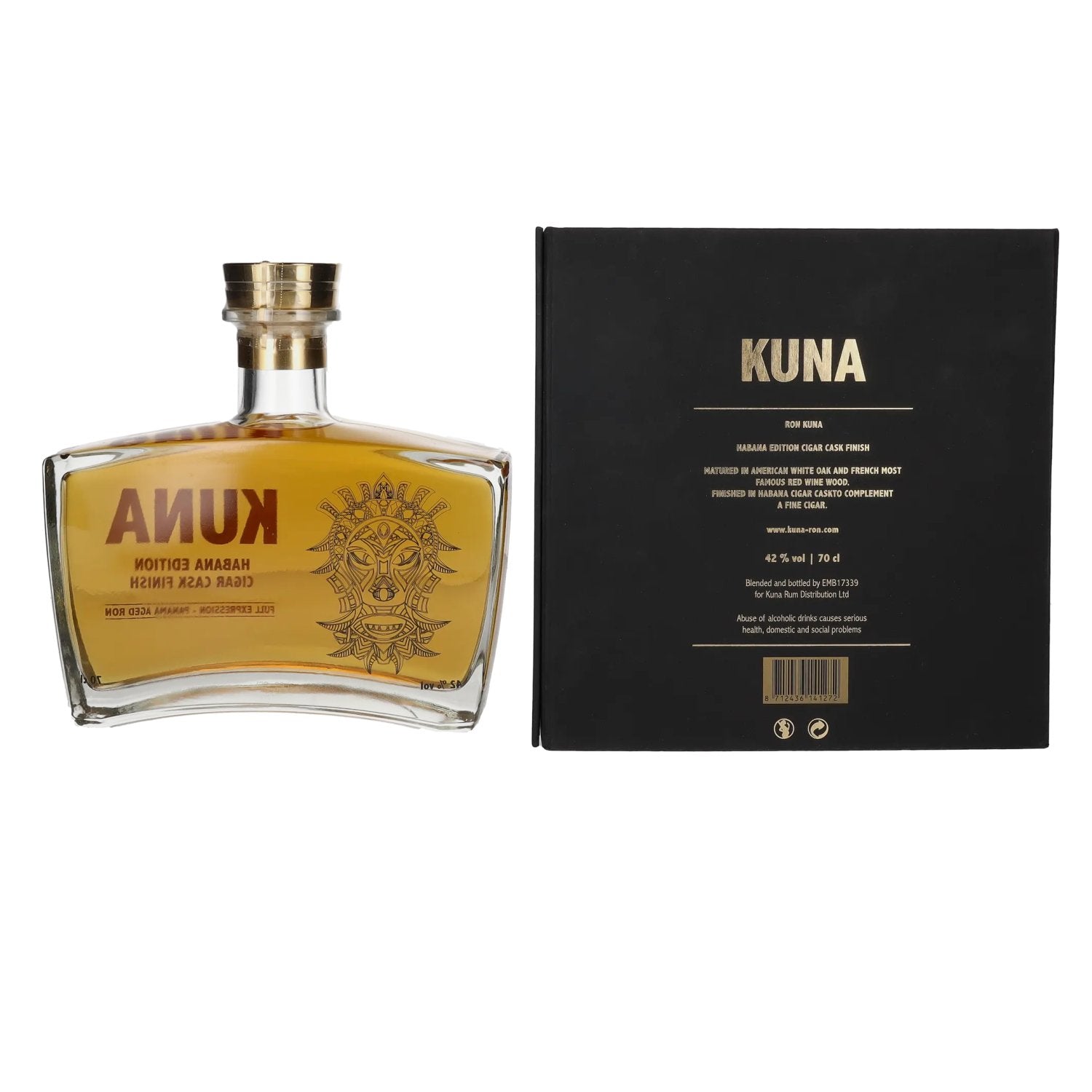 Kuna Panama Aged Ron Habana Edition Cigar Cask Finish 42% vol. 0,7l en boîte cadeau