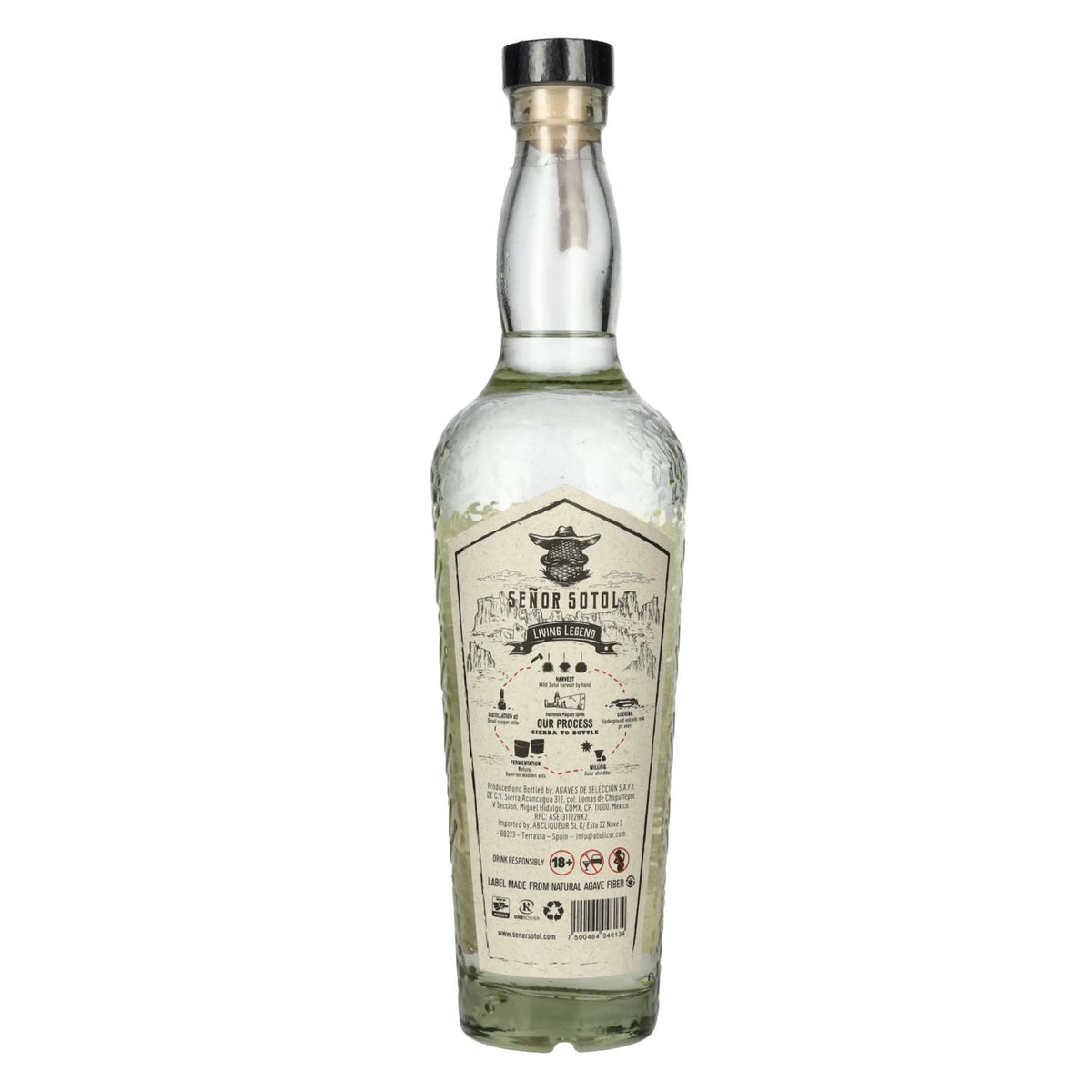 Señor Sotol Durango 100% ambachtelijke sotol DOP 43% vol. 0,7 l