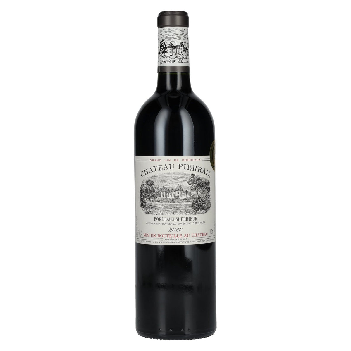 Chateau Pierrail Bordeaux Supérieur 2020 15% Vol. 0,75l