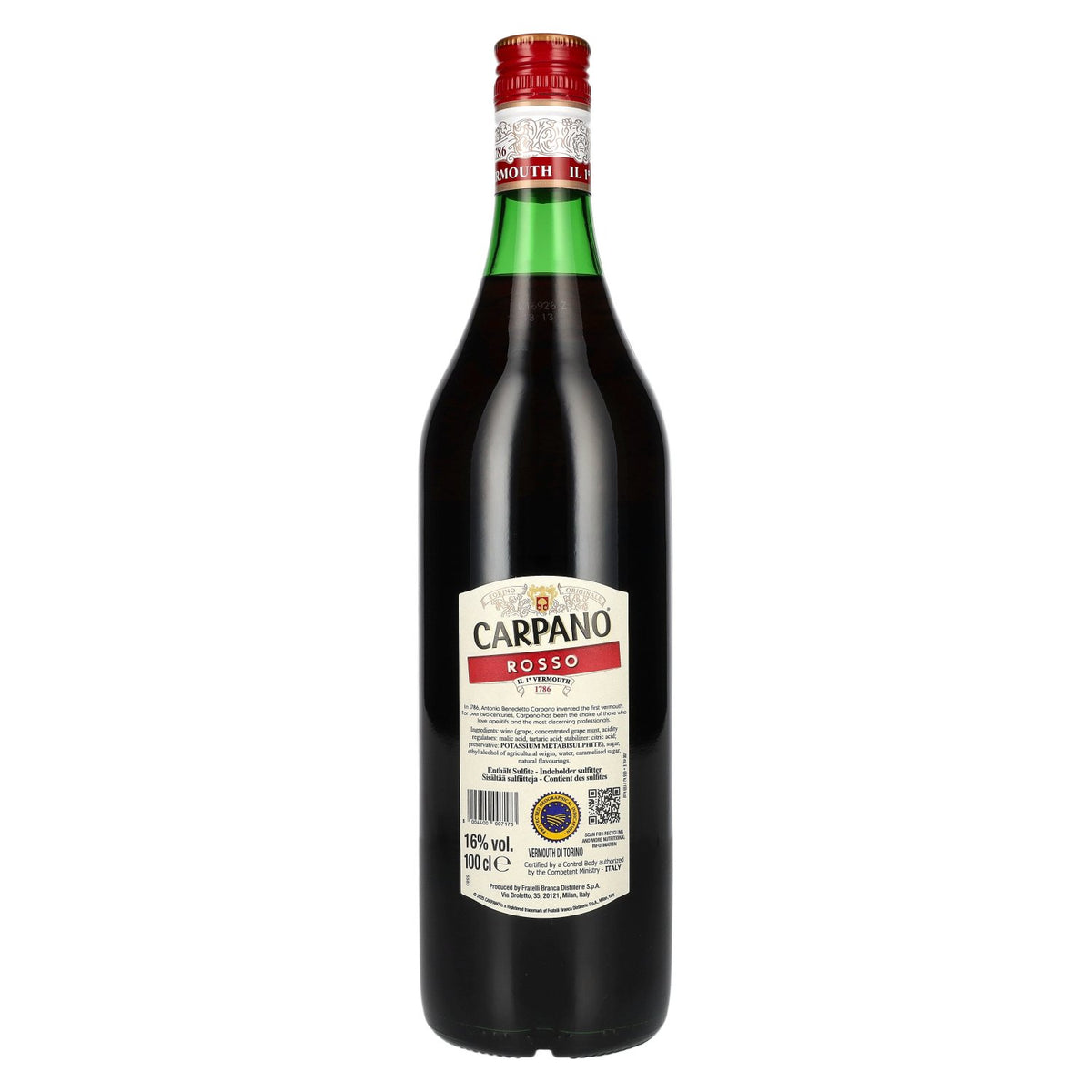 Carpano Classico Rosso Vermouth 16% Vol. 1l