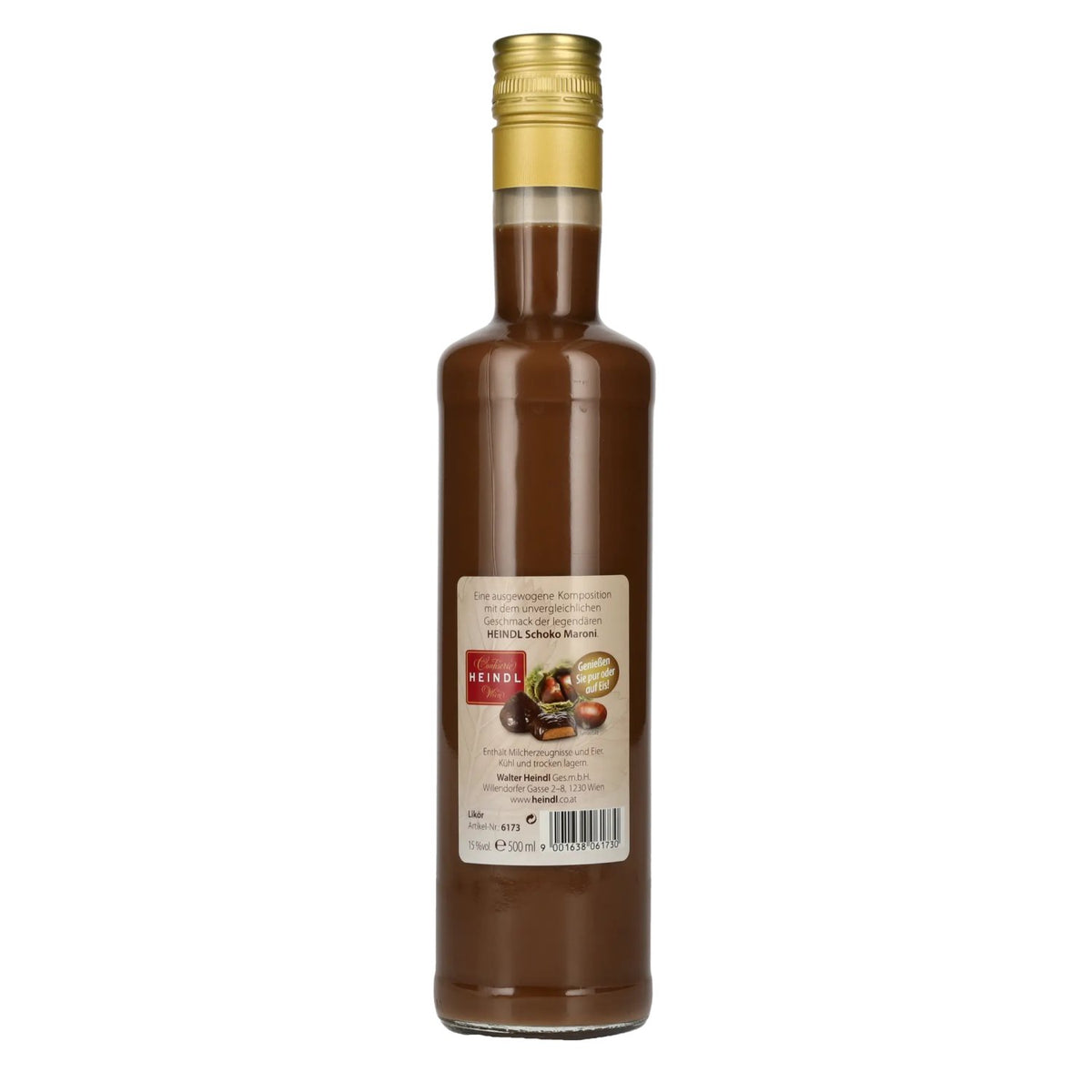 Heindl SCHOKO MARONI Liqueur 15% ABV 0.5 l