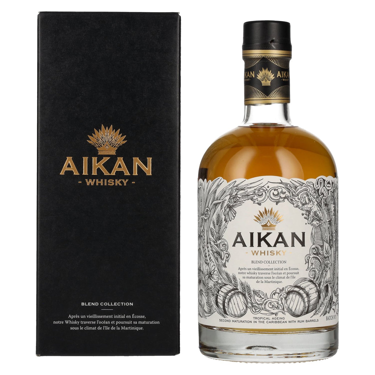 Aikan Whisky Blend Collection Batch No. 3 43% Vol. 0,5l in Geschenkbox