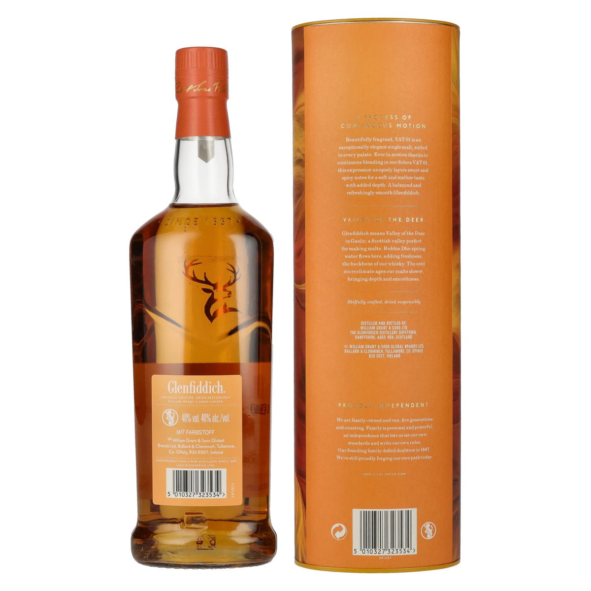 Glenfiddich Perpetual Collection VAT 01 Smooth &amp; Mellow 40% vol. 1 litre in a gift box