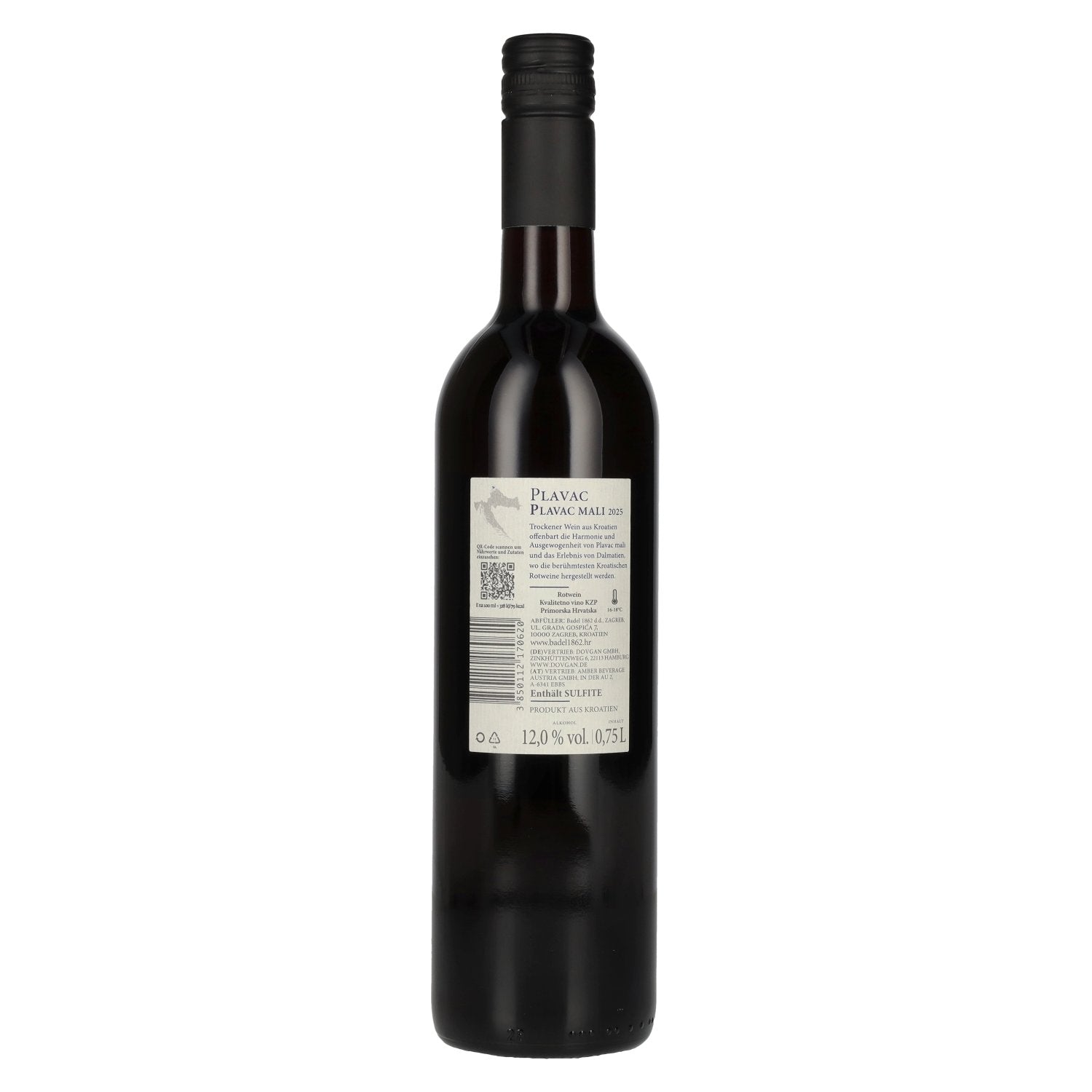 Badel Plavac Mali 2025 12% Vol. 0,75l