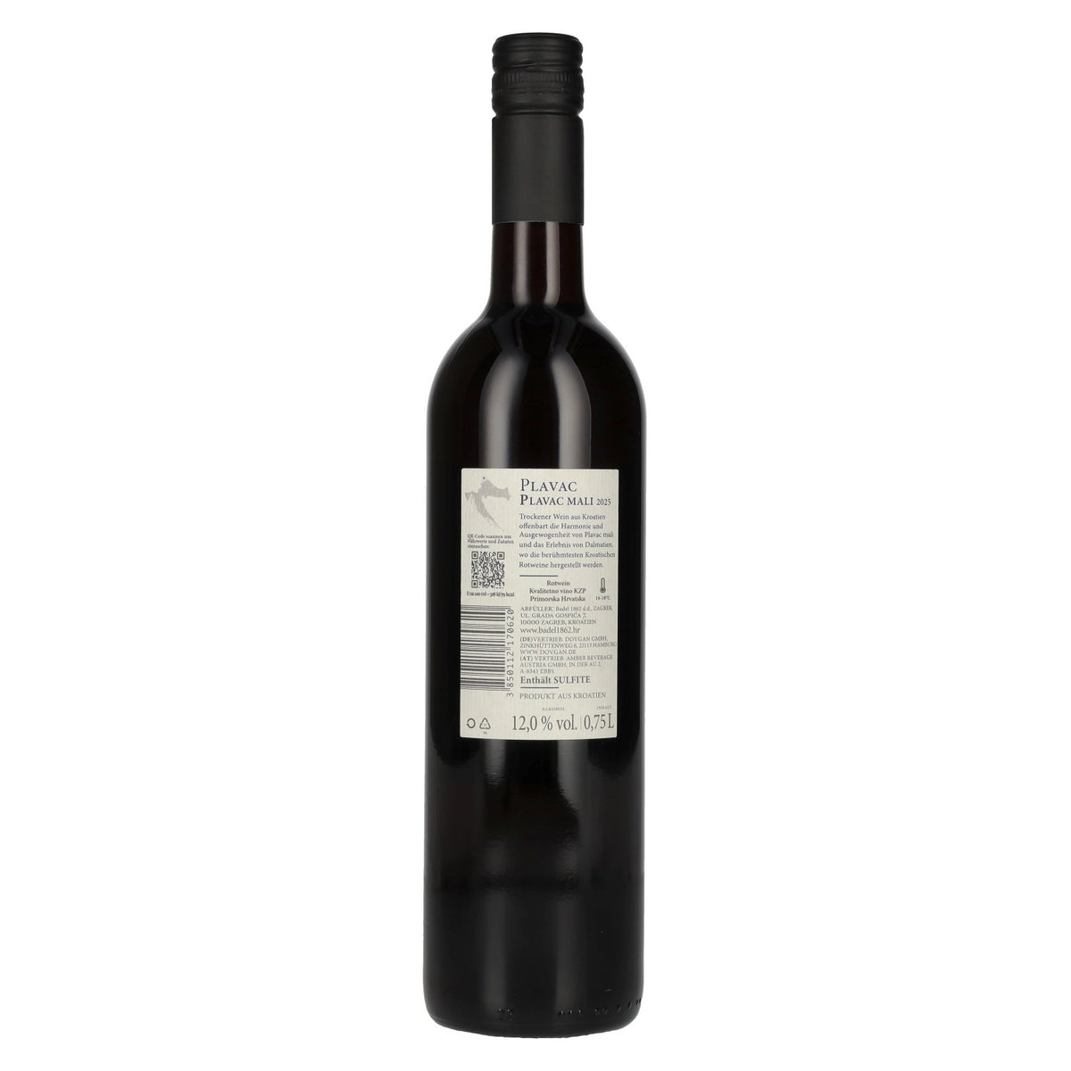 Badel Plavac Mali 2025 12% Vol. 0,75l