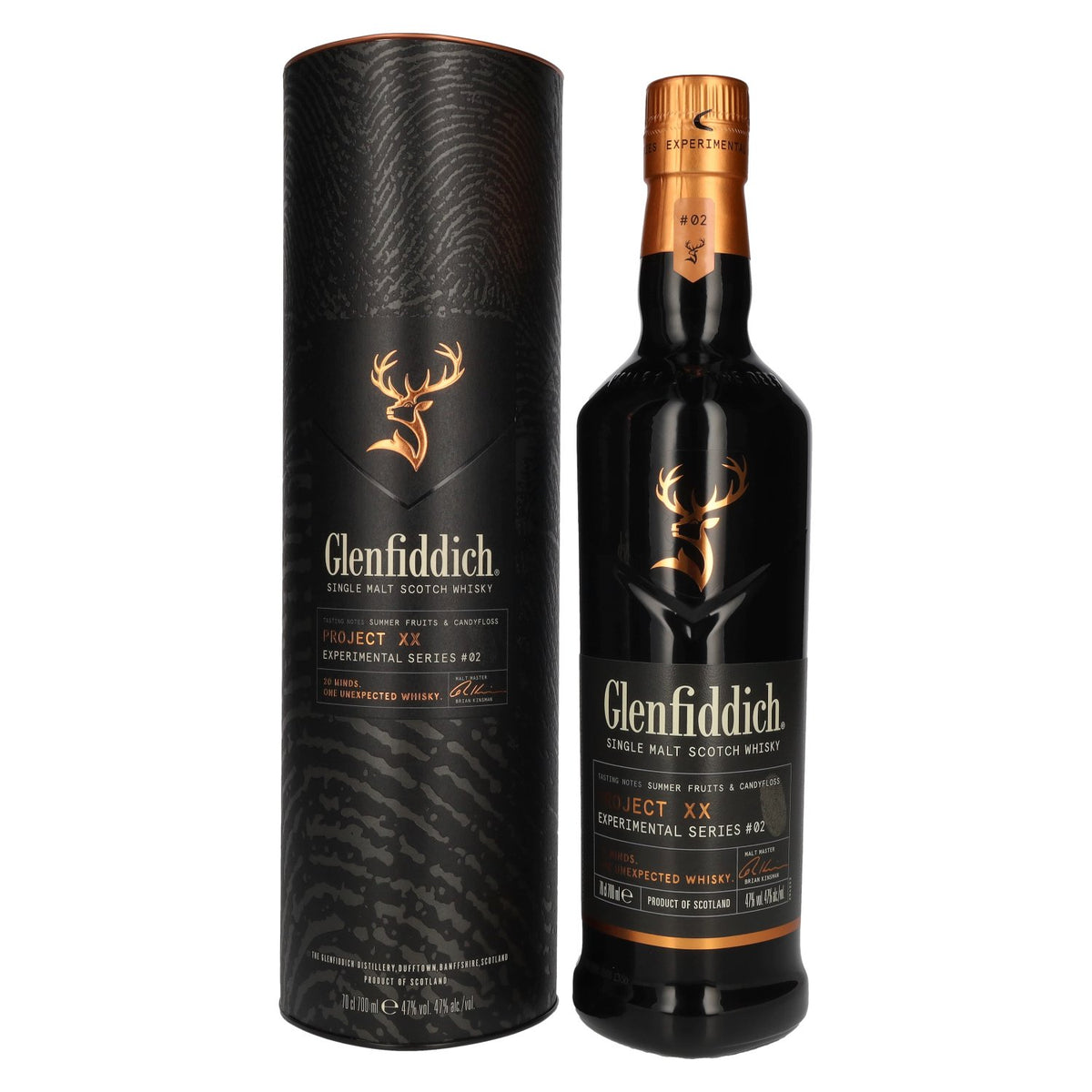 Glenfiddich PROJECT XX Experimental Series #02 Single Malt Scotch Whisky 47% vol. 0,7 l in geschenkverpakking