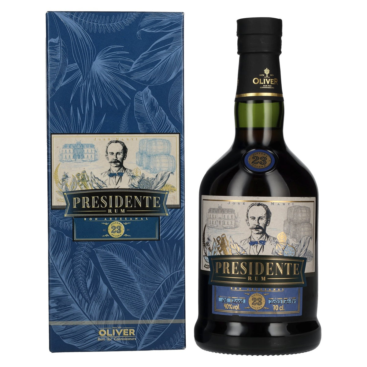 Presidente Marti 23 Solera 40% vol. 0,7 l in geschenkverpakking