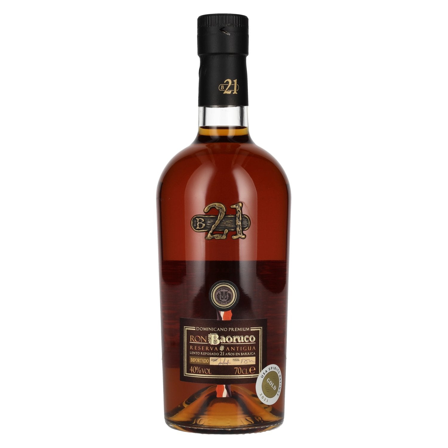 Ron Baoruco 21 Years Old Antigua Reserve Dominican Premium 40% ABV 0.7l